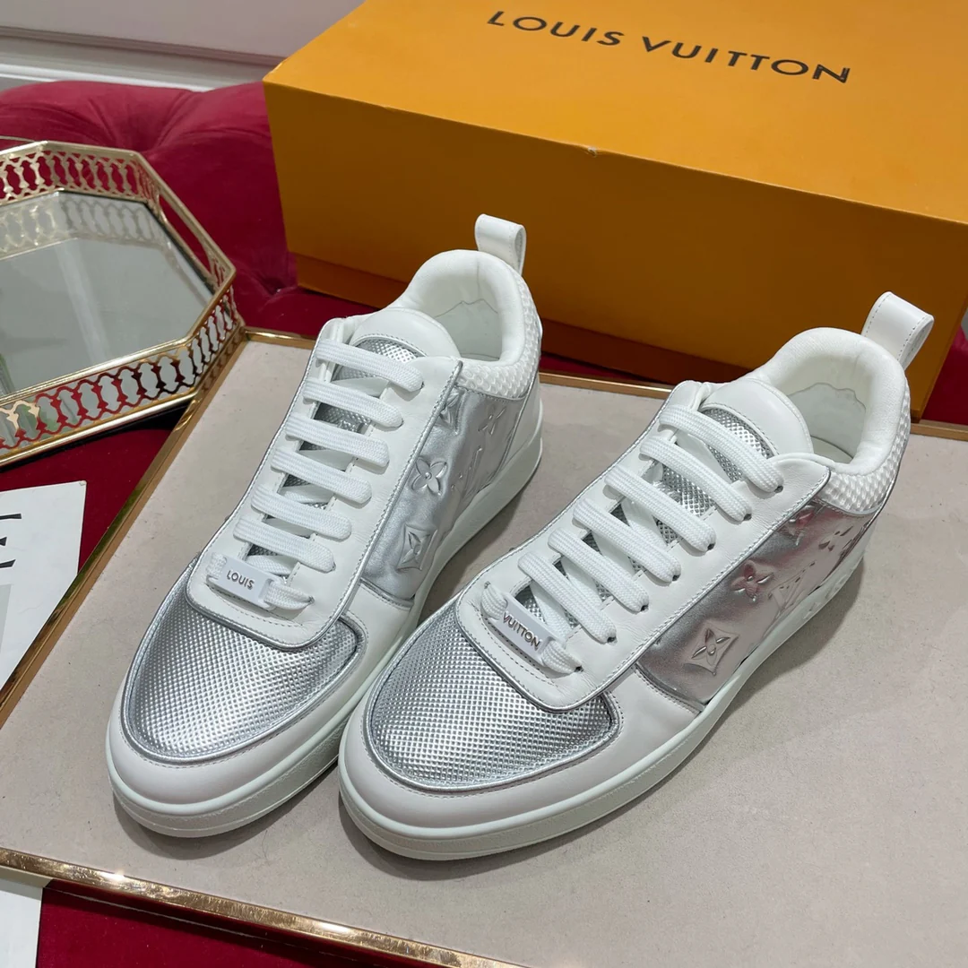 Обувь LV - кроссовки LV - низкие - повседневная обувь - серебристый