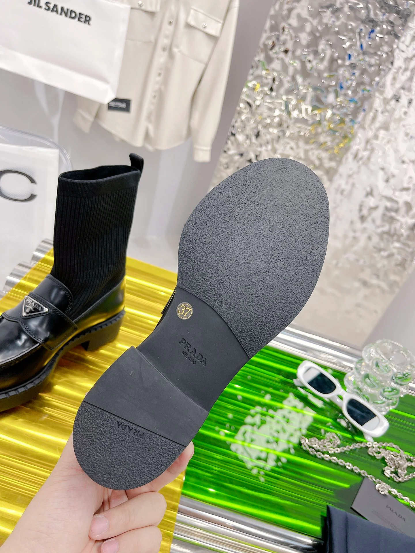 Prada - Новинки сезона осень/зима 2021 - Ботинки-носки