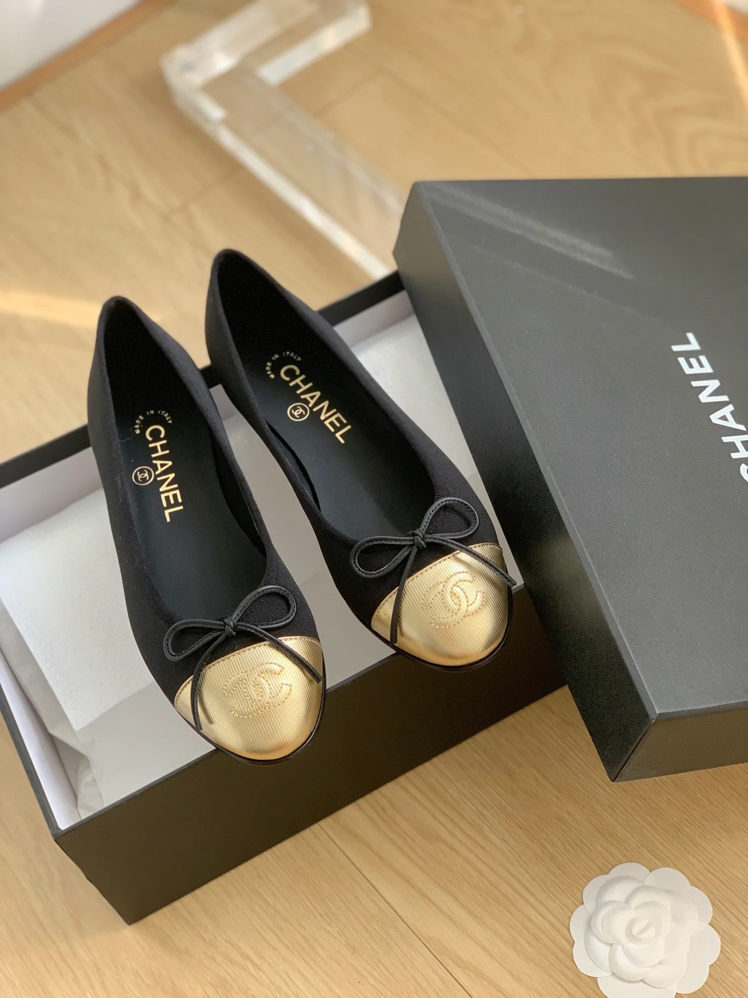 Новый цвет Chanel 2023 - Балетки - Черный