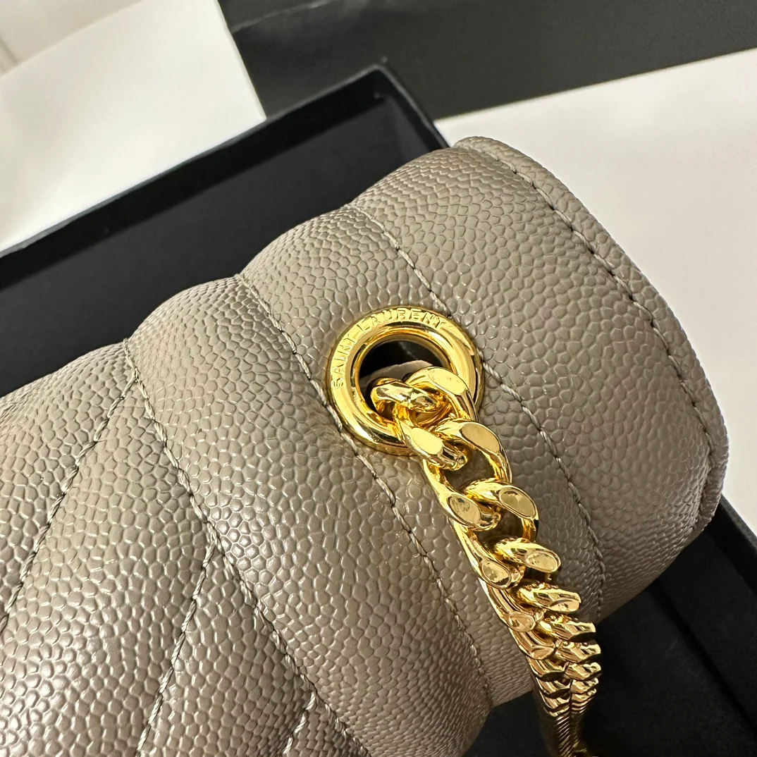 Конверт YSL, маленький, серый