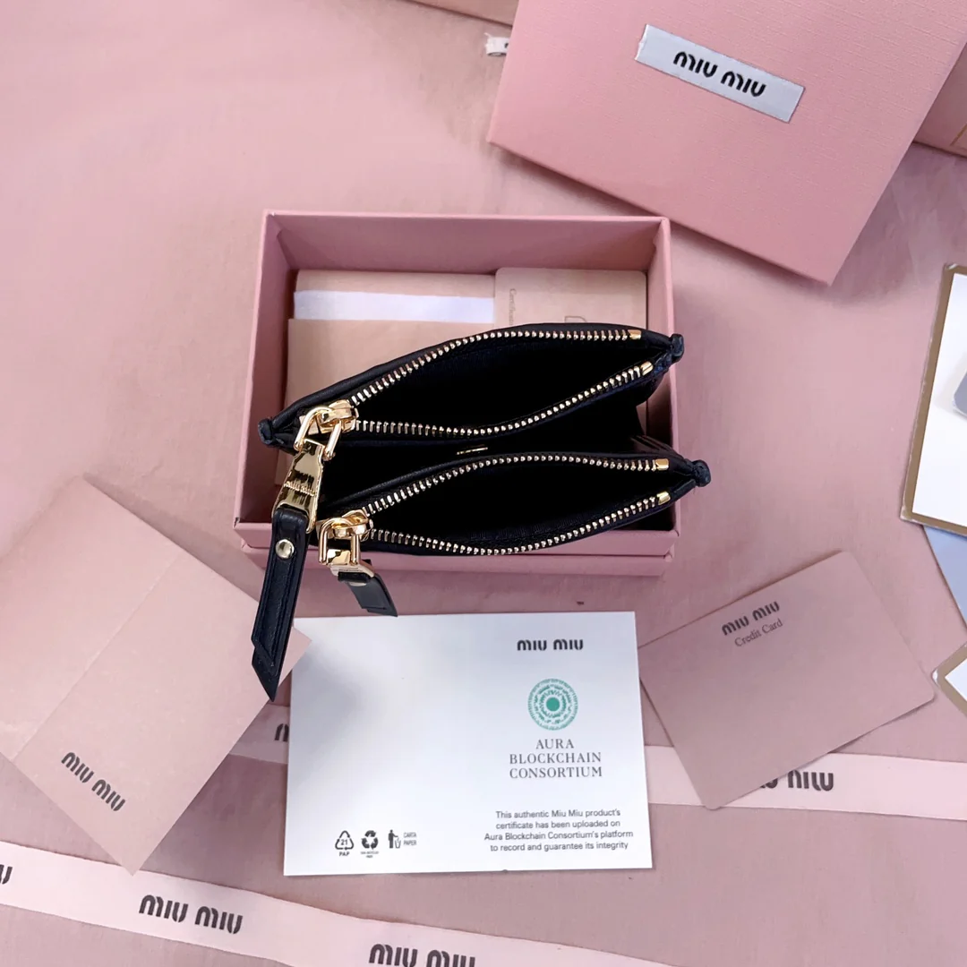 Miu Miu-5mv017-карманный-кошелек-маленький-черный