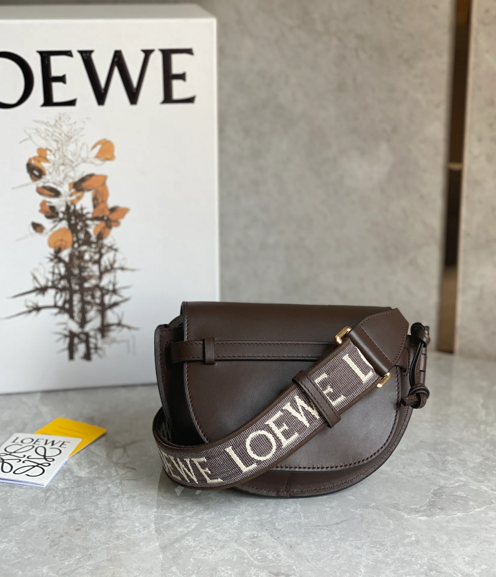 Loewe Gate Dual Dark Brown Mini