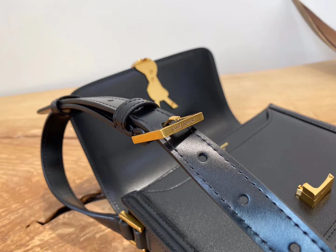 Сумка для тофу YSL Solferino - черная - 18 см