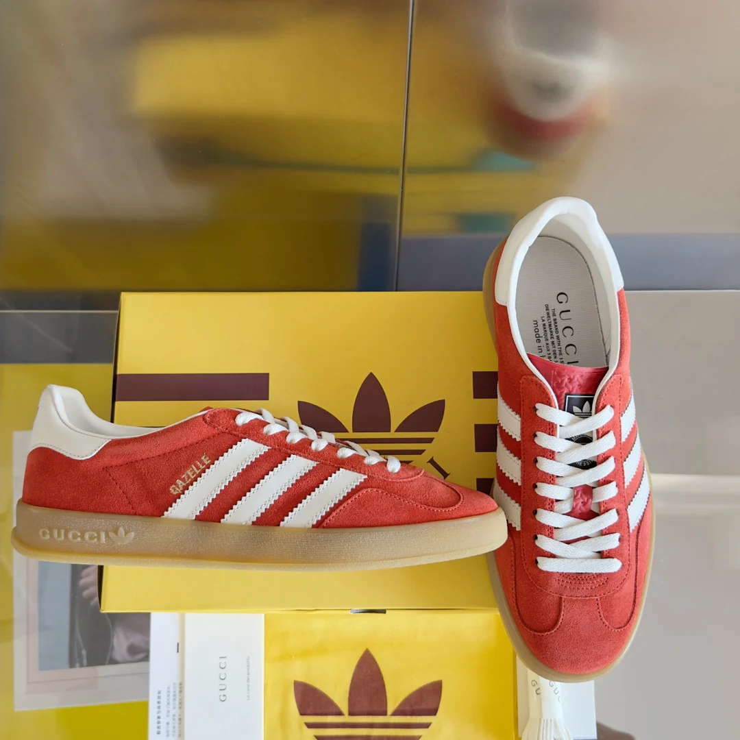 Скейтбордические кроссовки Gucci 2024 - красные