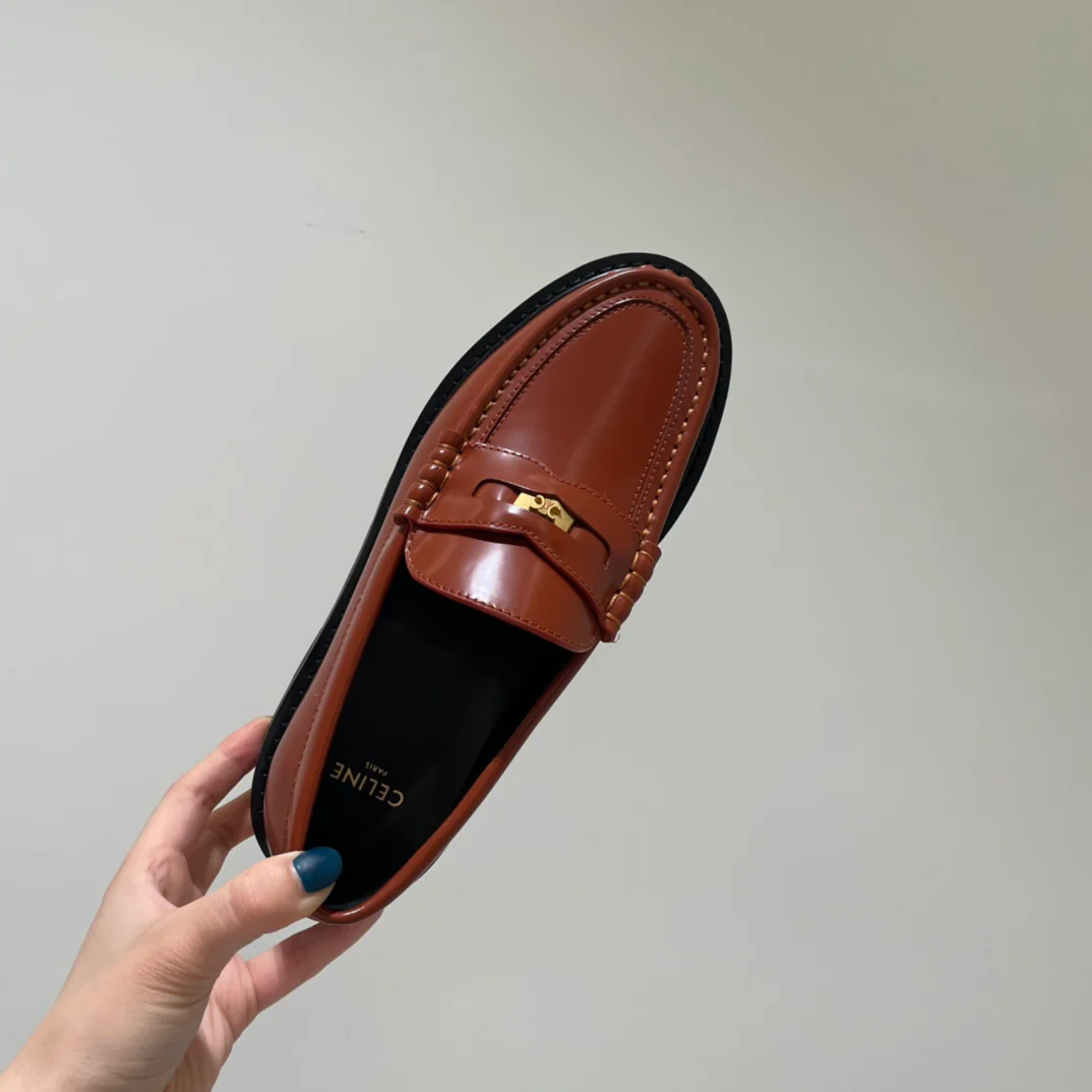 Обувь Celine - Celine - Лоферы - Темно-верблюжий