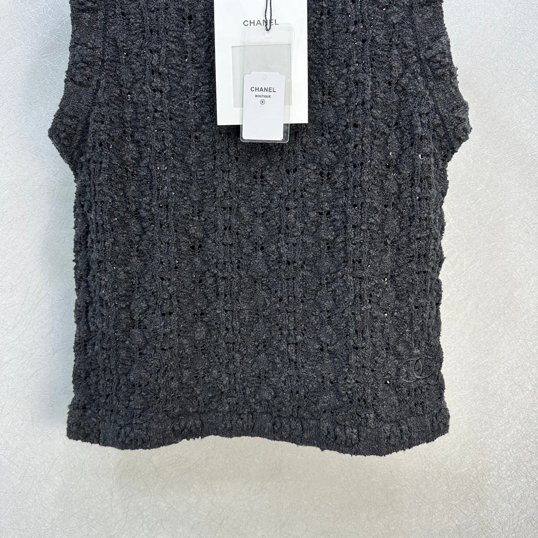 Новый вязаный жилет Chanel 2403 Весна/Лето