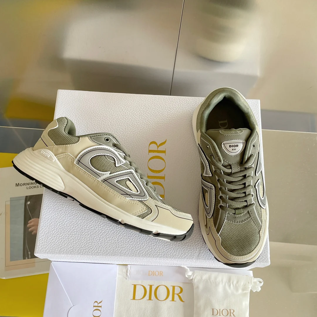 Кроссовки Dior B30 Series - Dad Sneakers - серые