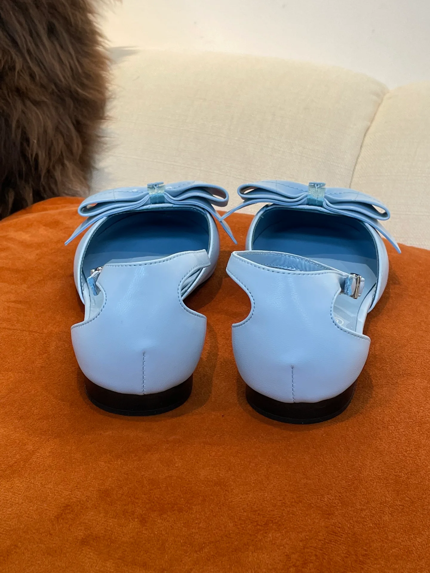 Chanel - клетчатые туфли с закрытым носком