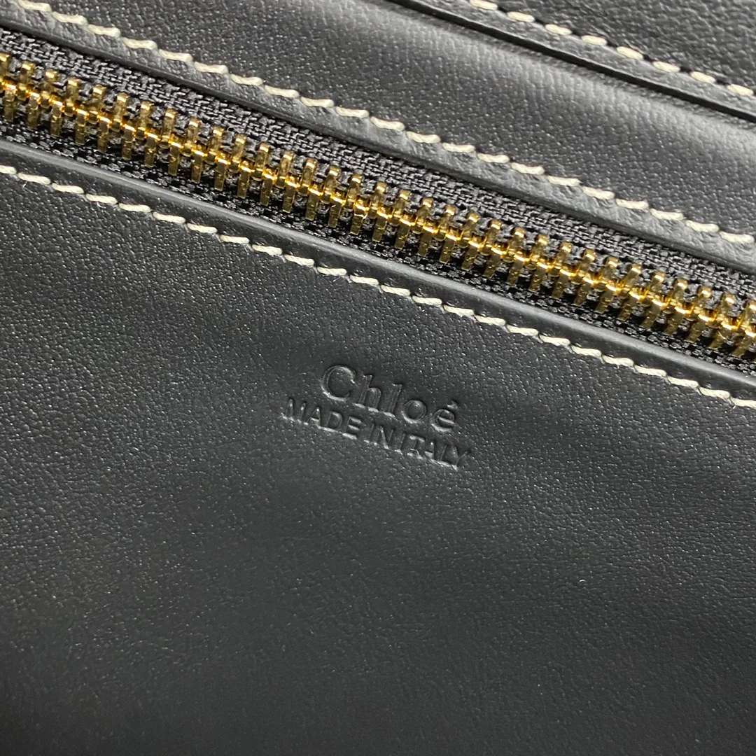 Сумка-тоут Chloe Woody - Маленькая - Бархатно-серый