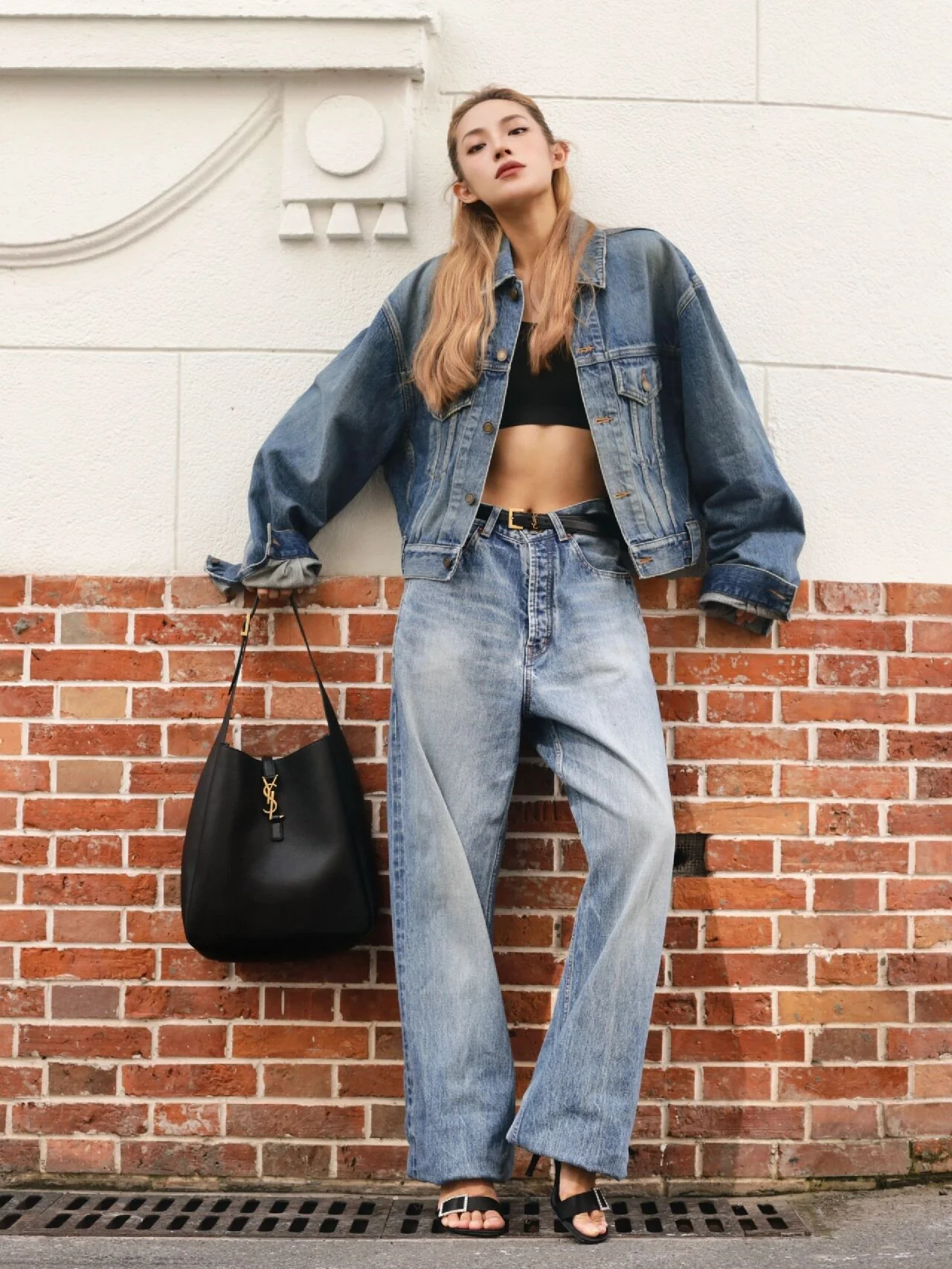 YSL-le-5a7-hobo-underarm bag-black