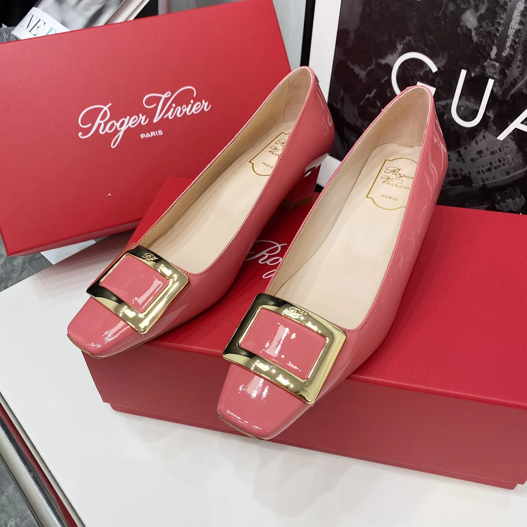 Каблук RV-4-5 см, квадратный, цвет арбузный.