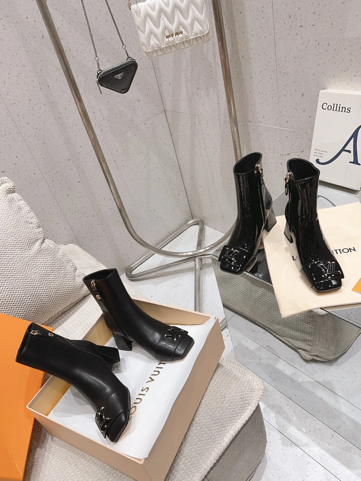 Изображение коллекции сапог на высоком каблуке LV-2024.