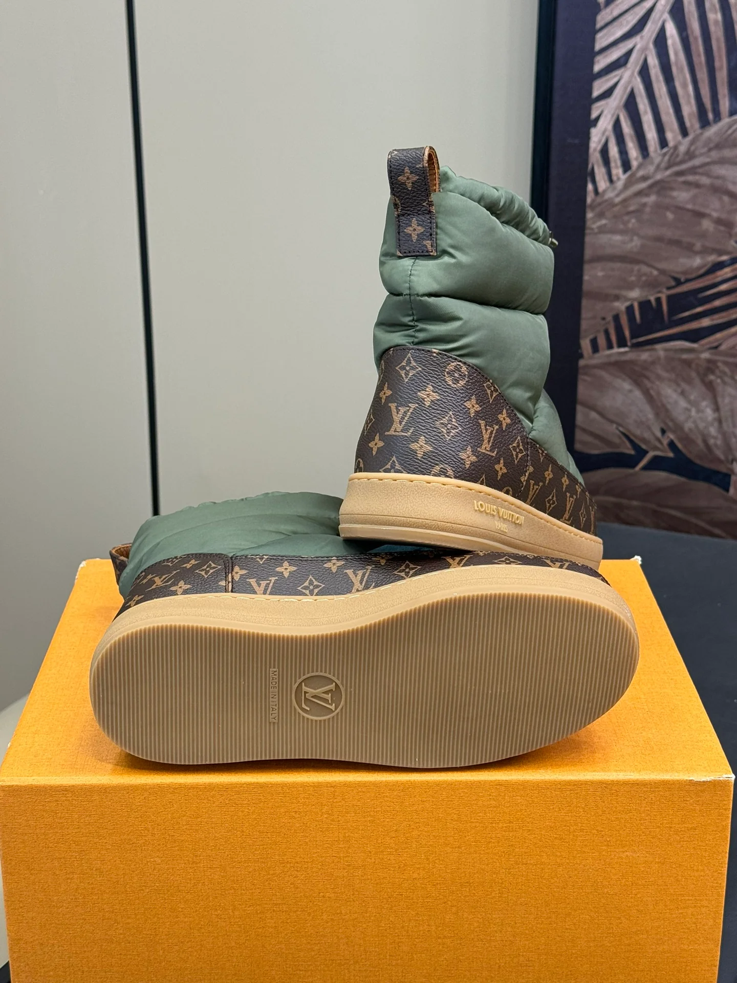 Снежные ботинки LV-2024 - темно-зеленые