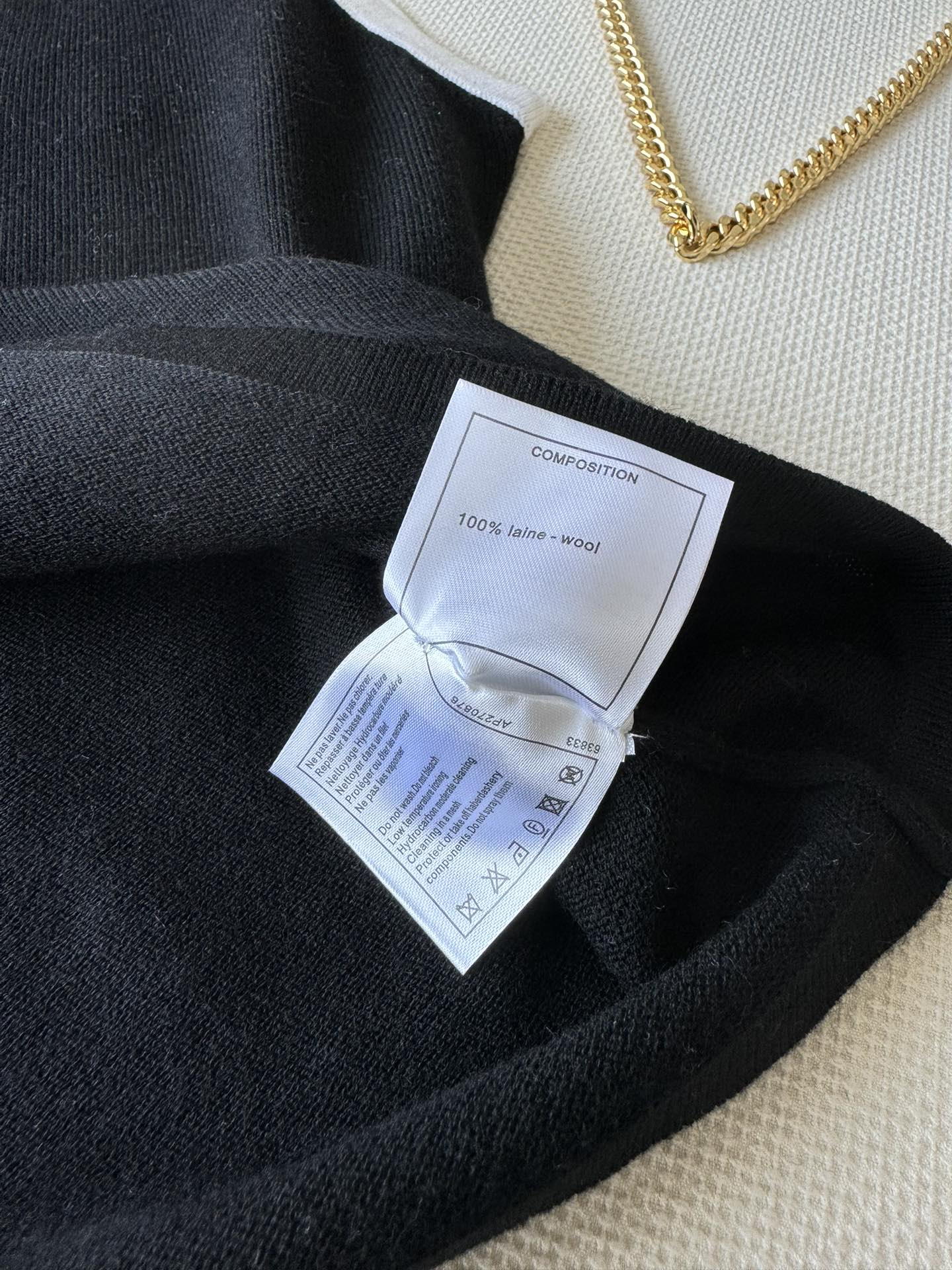 В стиле Chanel - 2403 - Новый топ на одно плечо - Черный