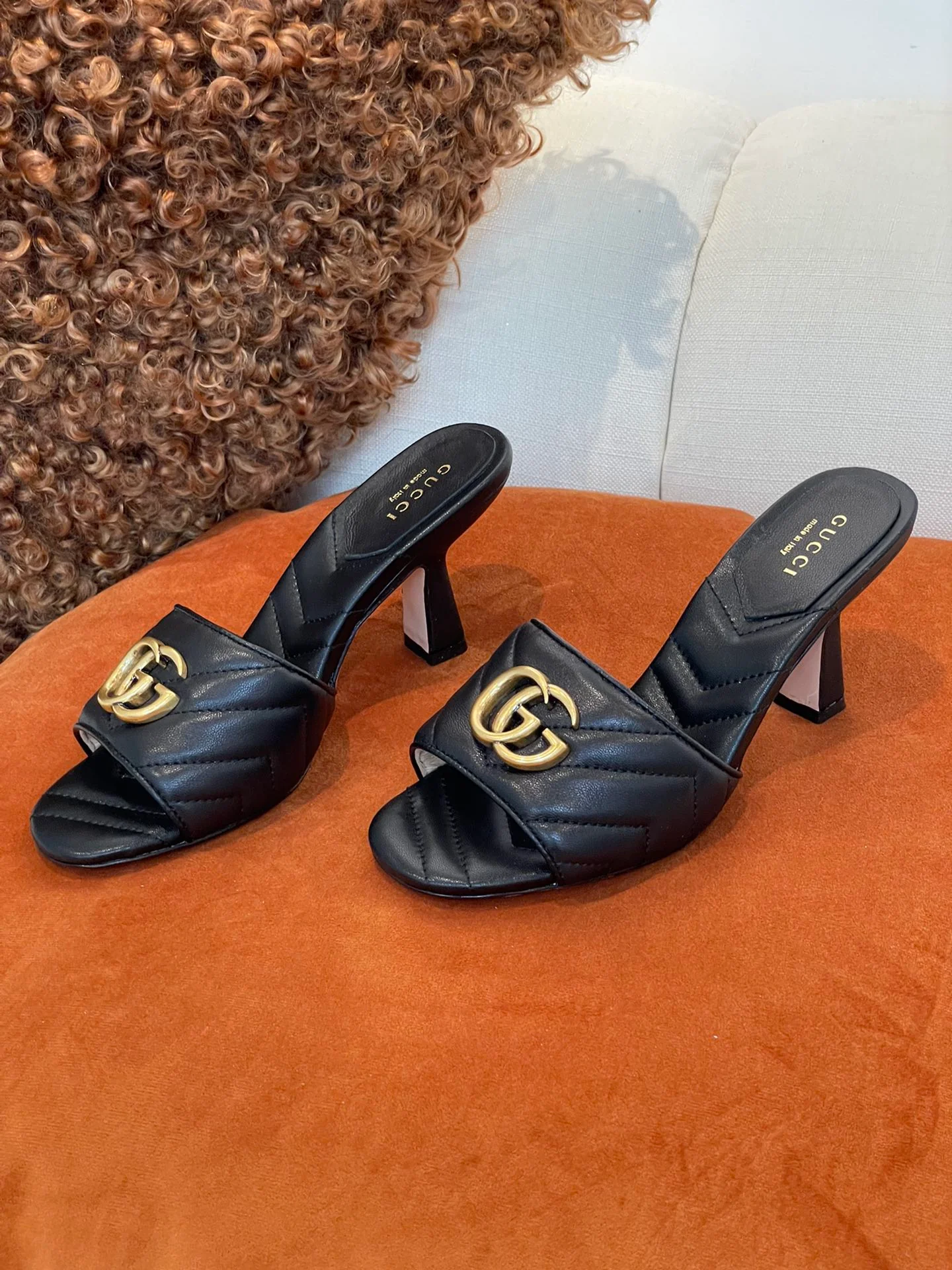 Gucci - Черные туфли на высоком каблуке