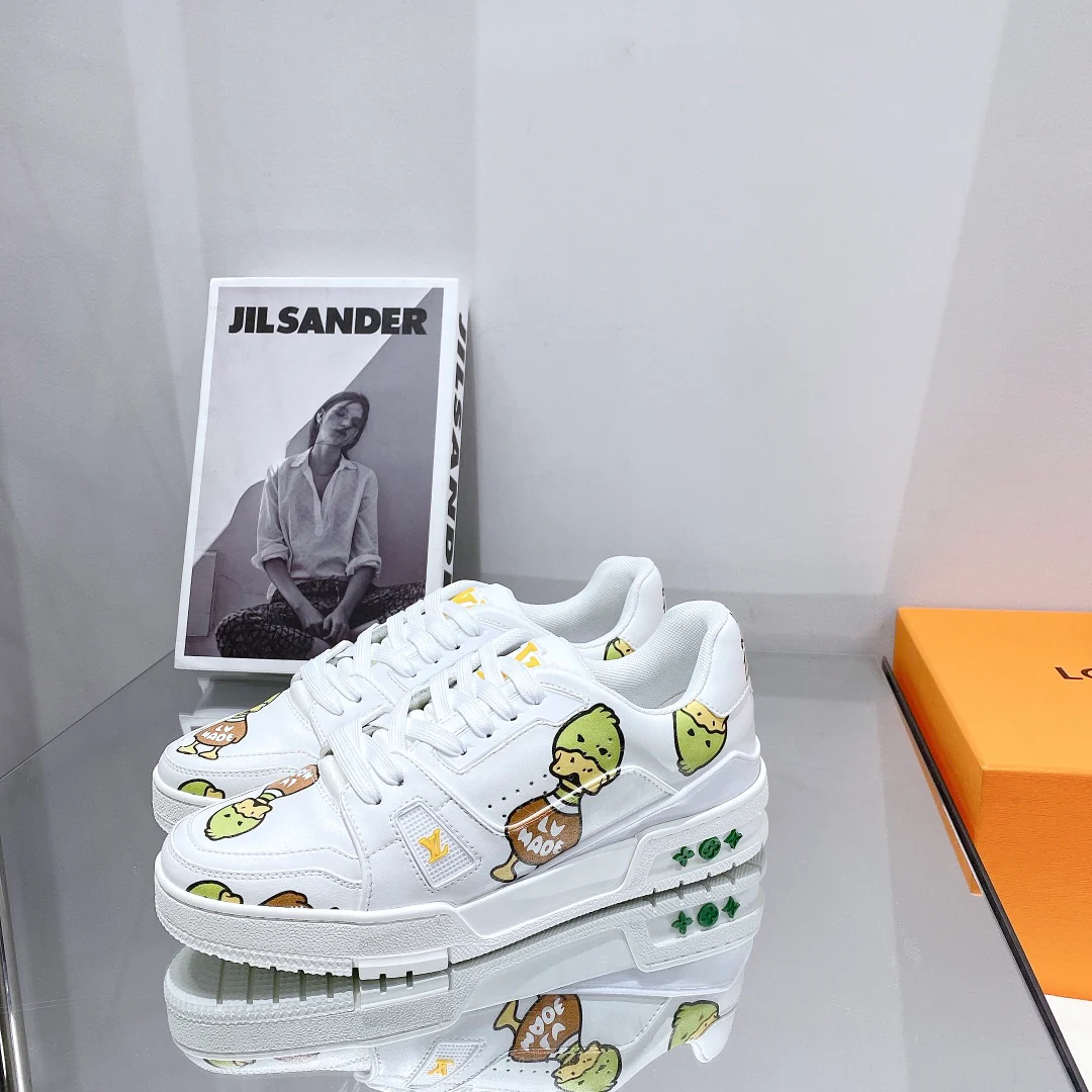 Обувь LV - кроссовки LV, стиль - парная модель - повседневная обувь - 2