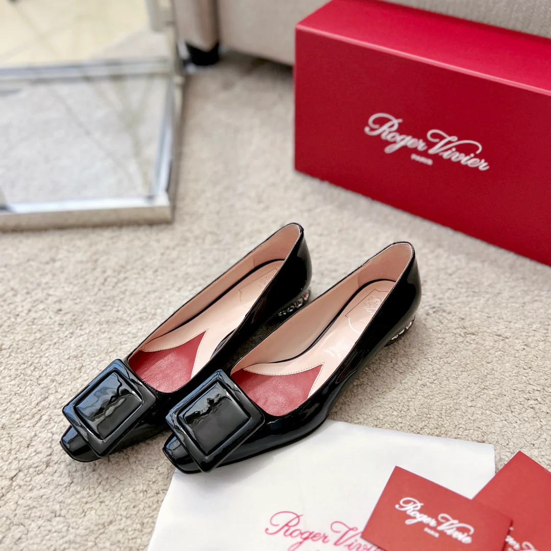 Туфли RV - туфли на каблуке со стразами и кристаллами - черные