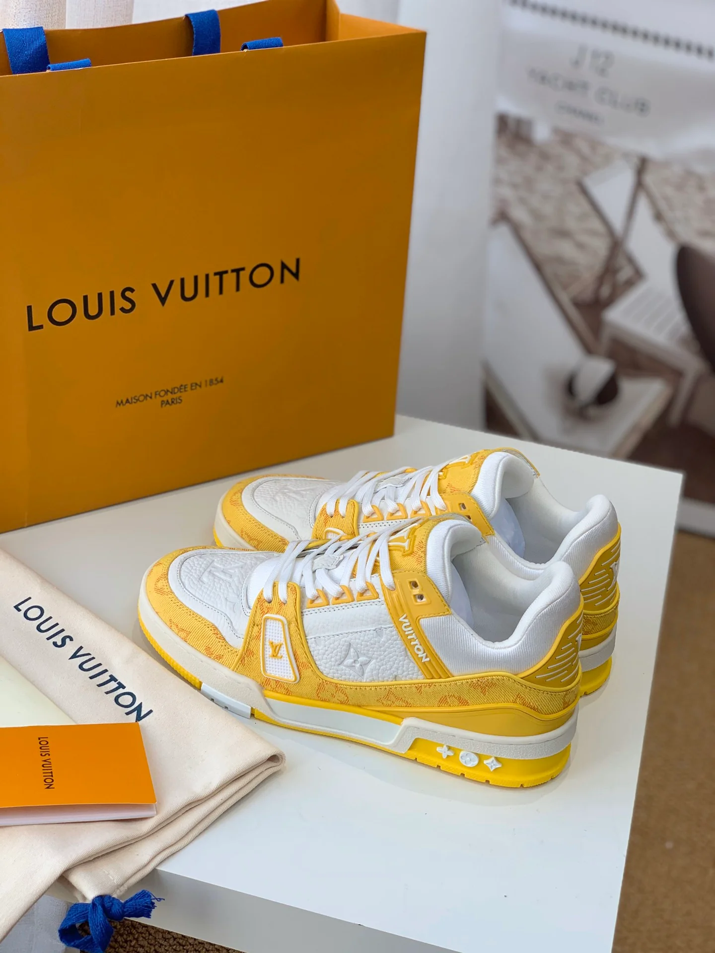 Кроссовки LV Trainer Series - Унисекс - Желтые