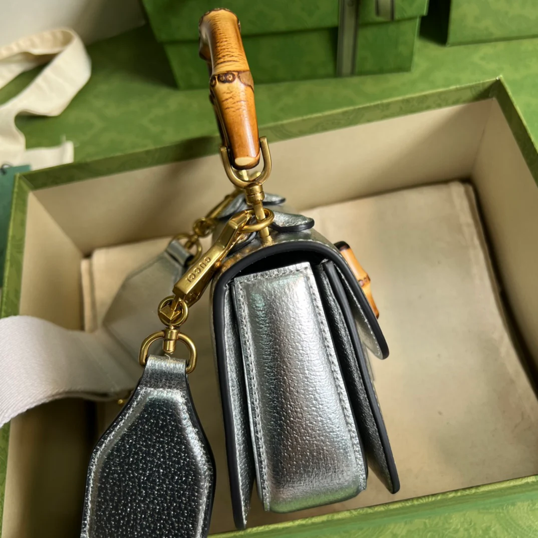 Сумка-седло Gucci Bamboo - мини-сумочка - 17x12x7,5 см