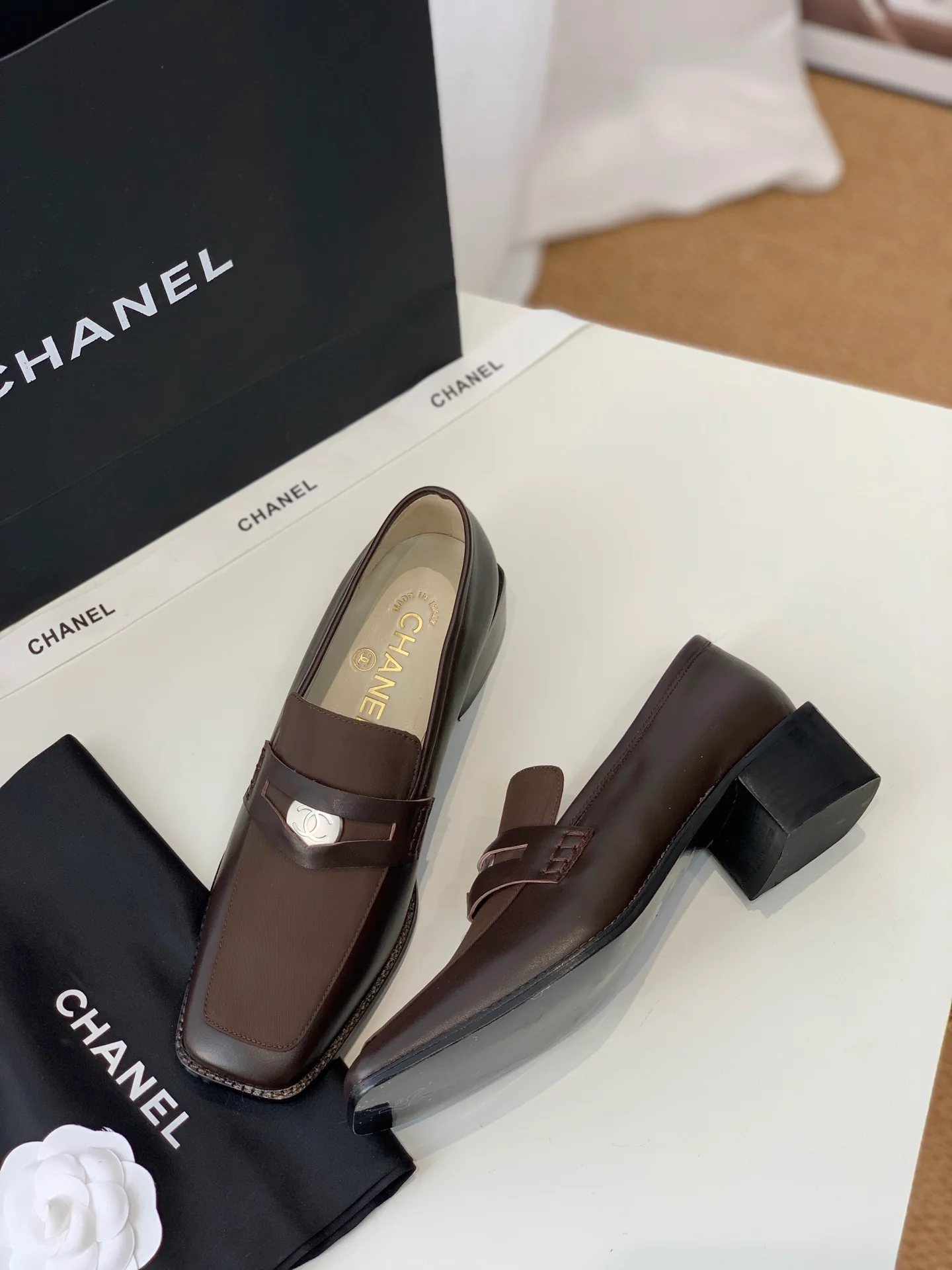 Chanel - Винтаж - Квадратный носок - Низкий каблук - 3