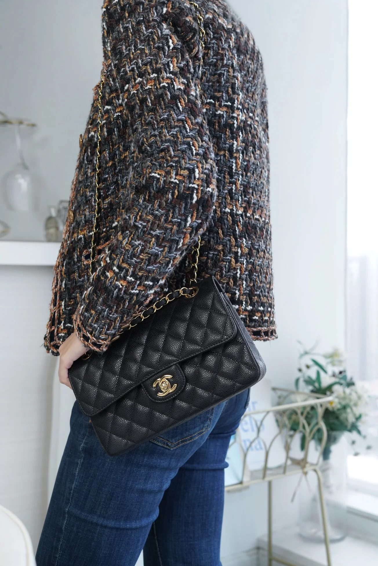 Chanel Classic Flap Caviar Black Small