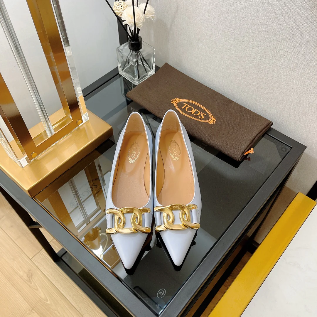 Туфли-балетки Tods с острым носком - 2