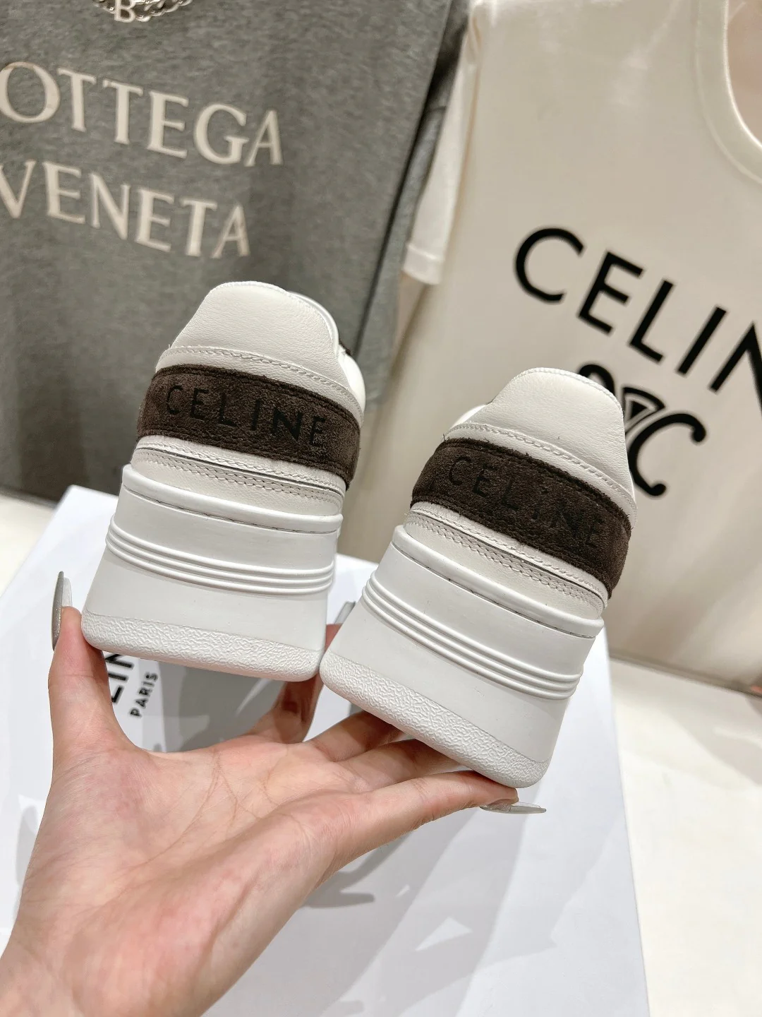 Кроссовки на платформе Celine 2024 — черные