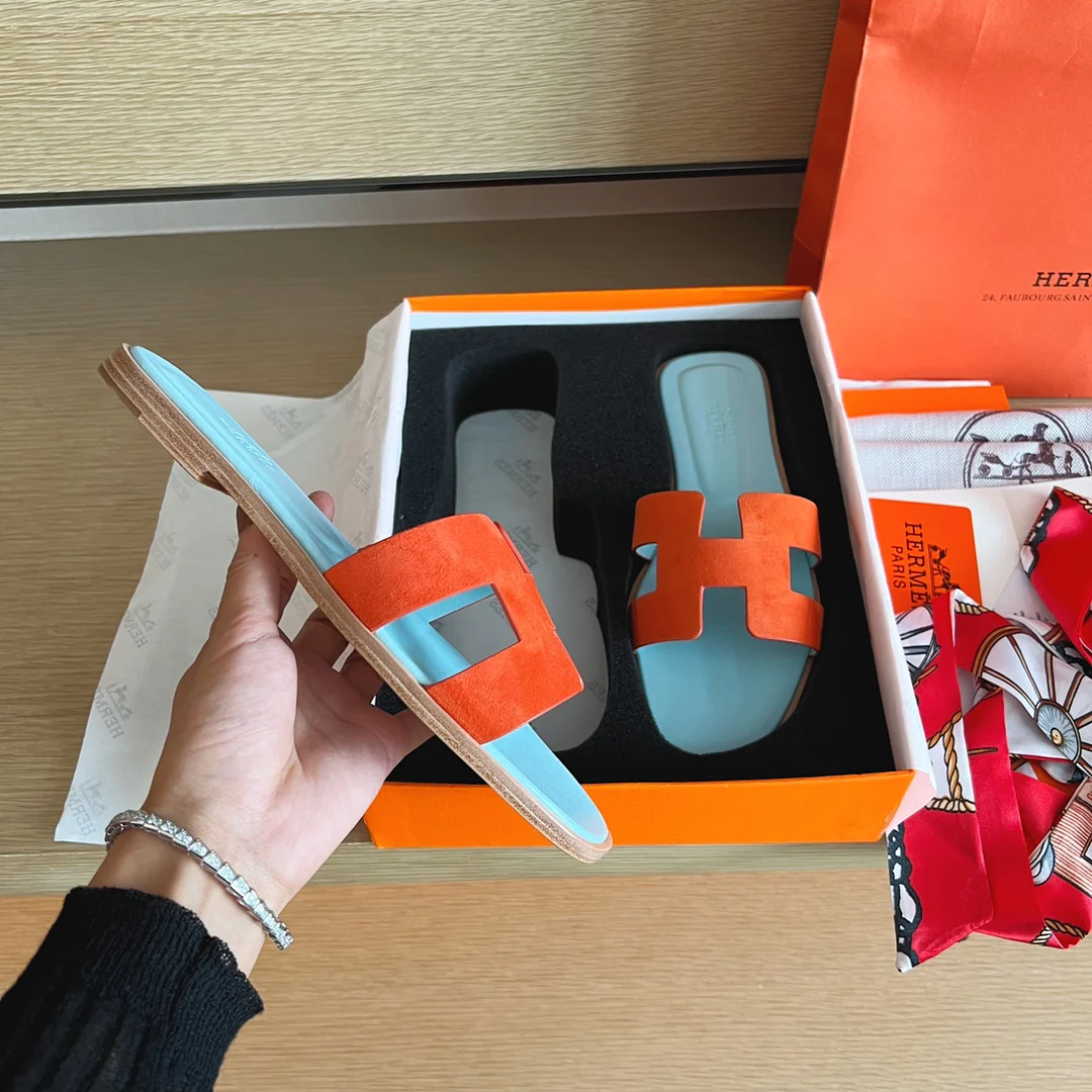 Сандалии Hermes-h Flat Sandals-10