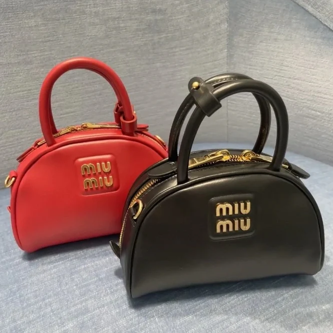 Сумка для боулинга Miu Miu - красная
