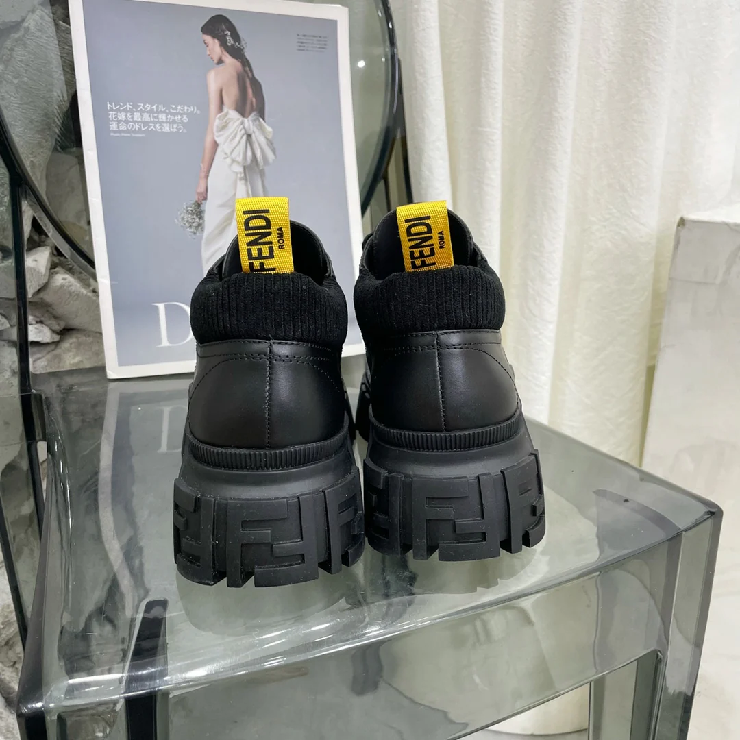 Туфли на платформе Fendi - черные