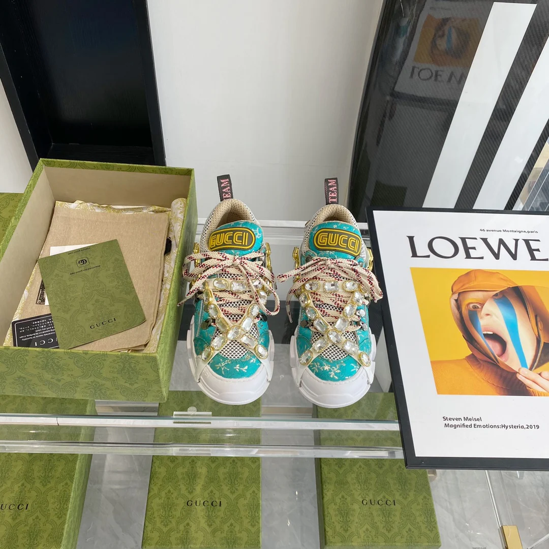 Кроссовки Gucci - Массивные кроссовки - Парный стиль - 1