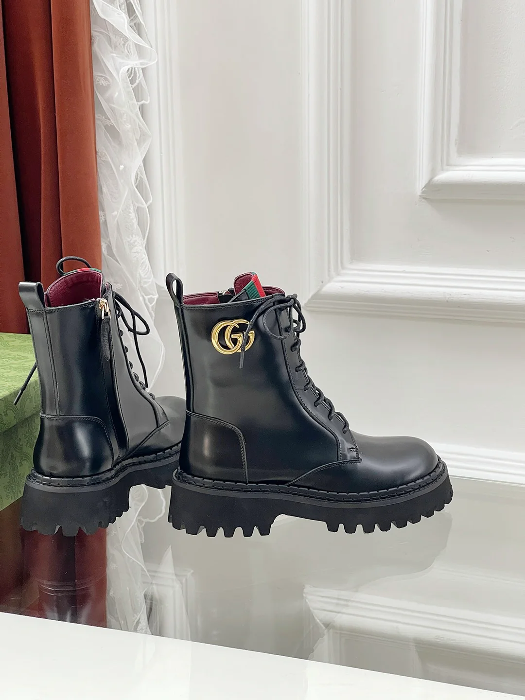Ботинки Gucci Dr. Martens 2024 — черные — 1