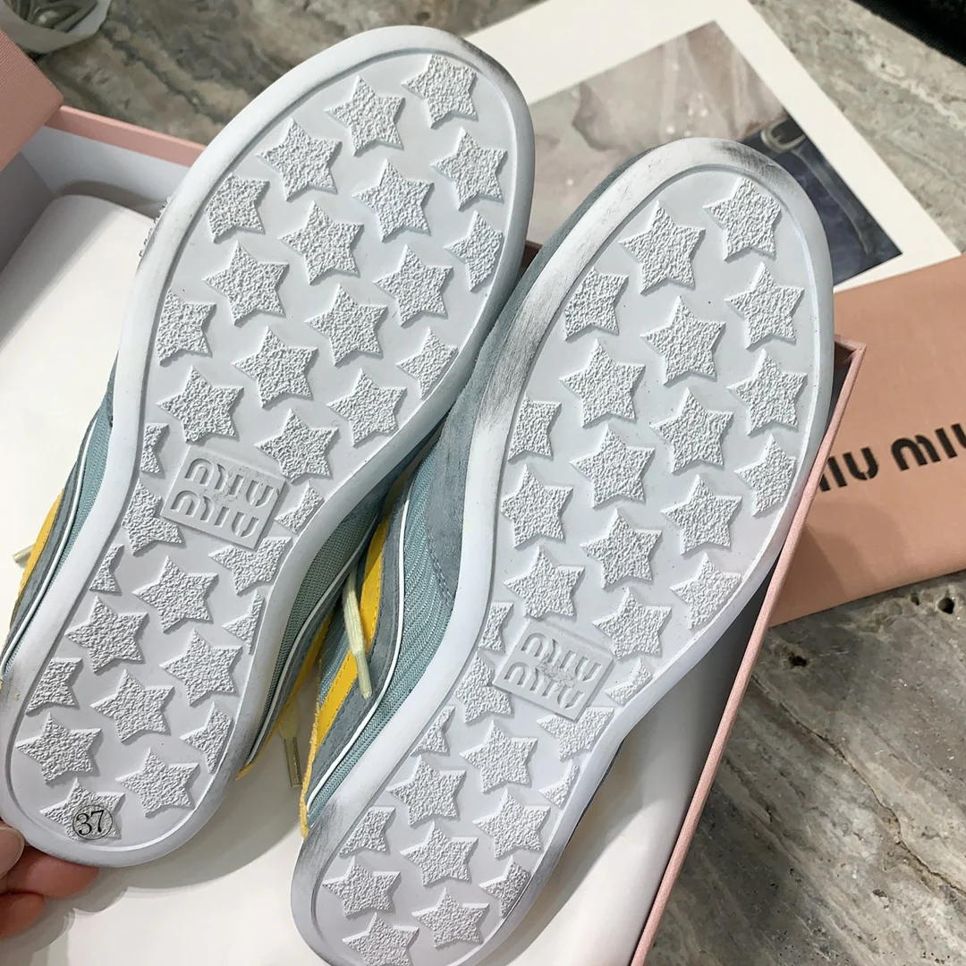 Повседневные тапочки Miu Miu 2024 - синие