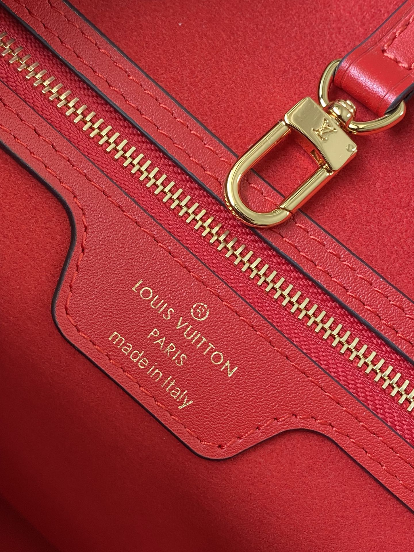 Сумка LV-m12195-neverfull-mm, красная