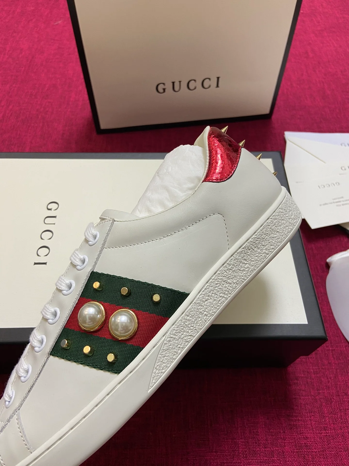 Gucci - Белые кроссовки - Кроссовки - Повседневная обувь - 11