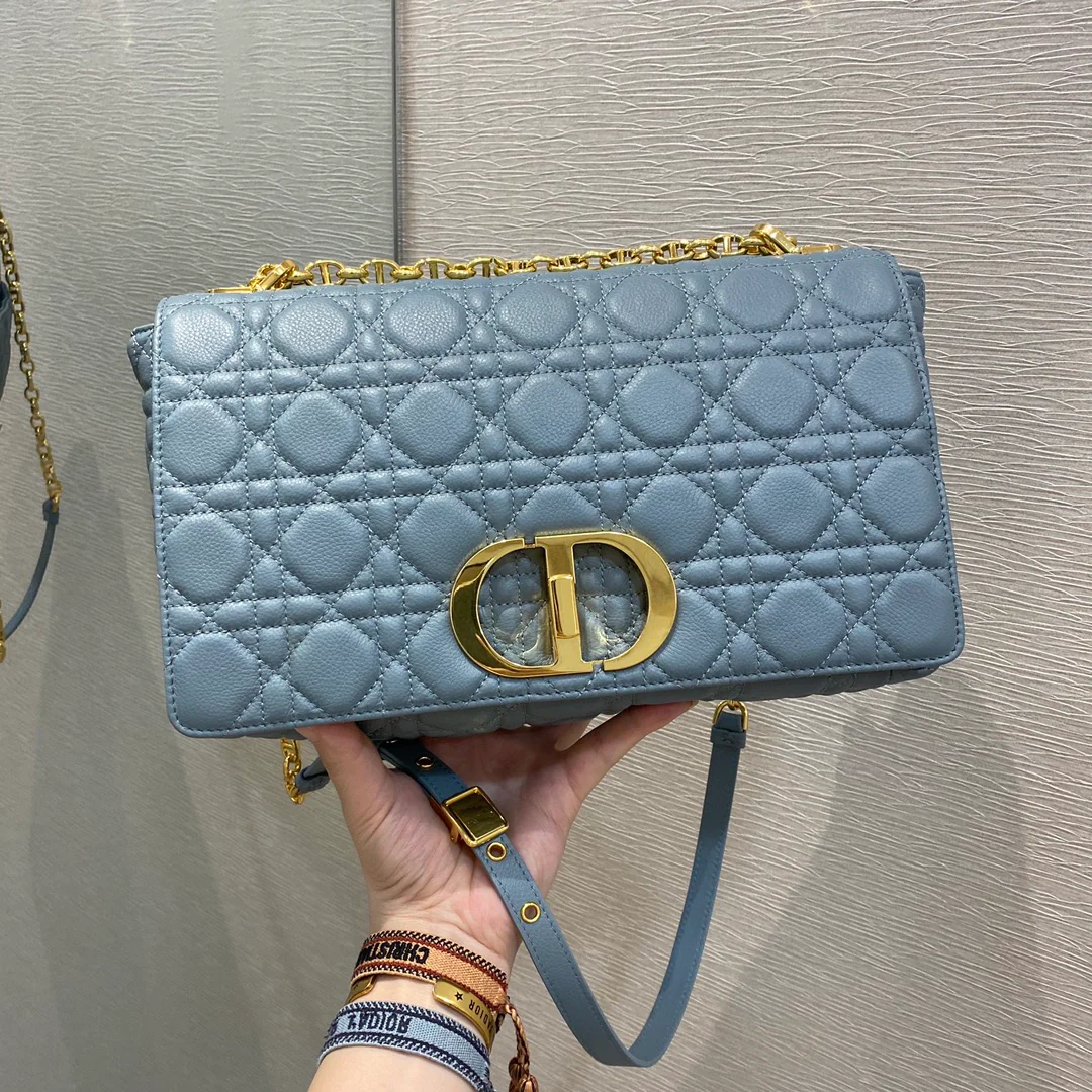 Dior Caro Large 28cm Macaron Blue