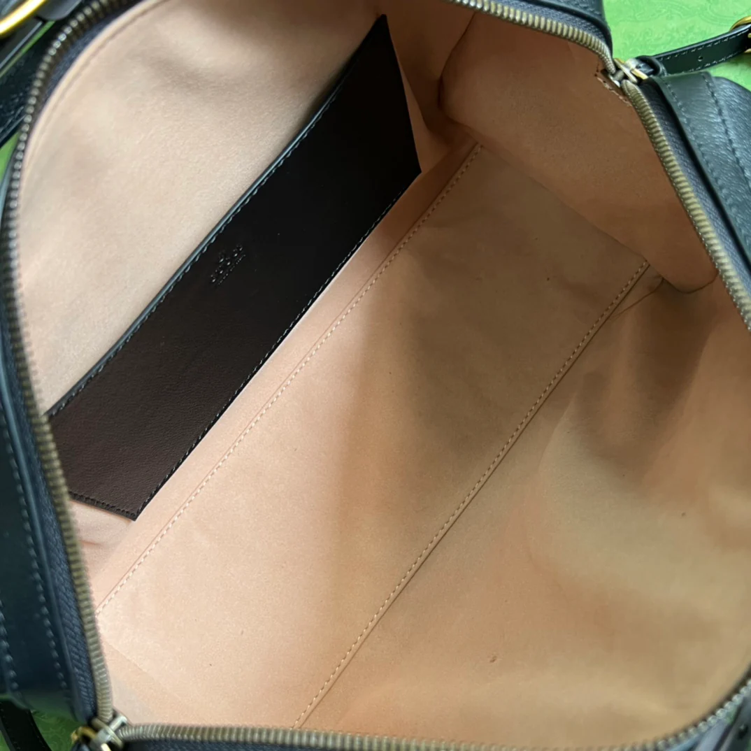 Сумка Gucci из бамбука - 30x18x15 см - Черная