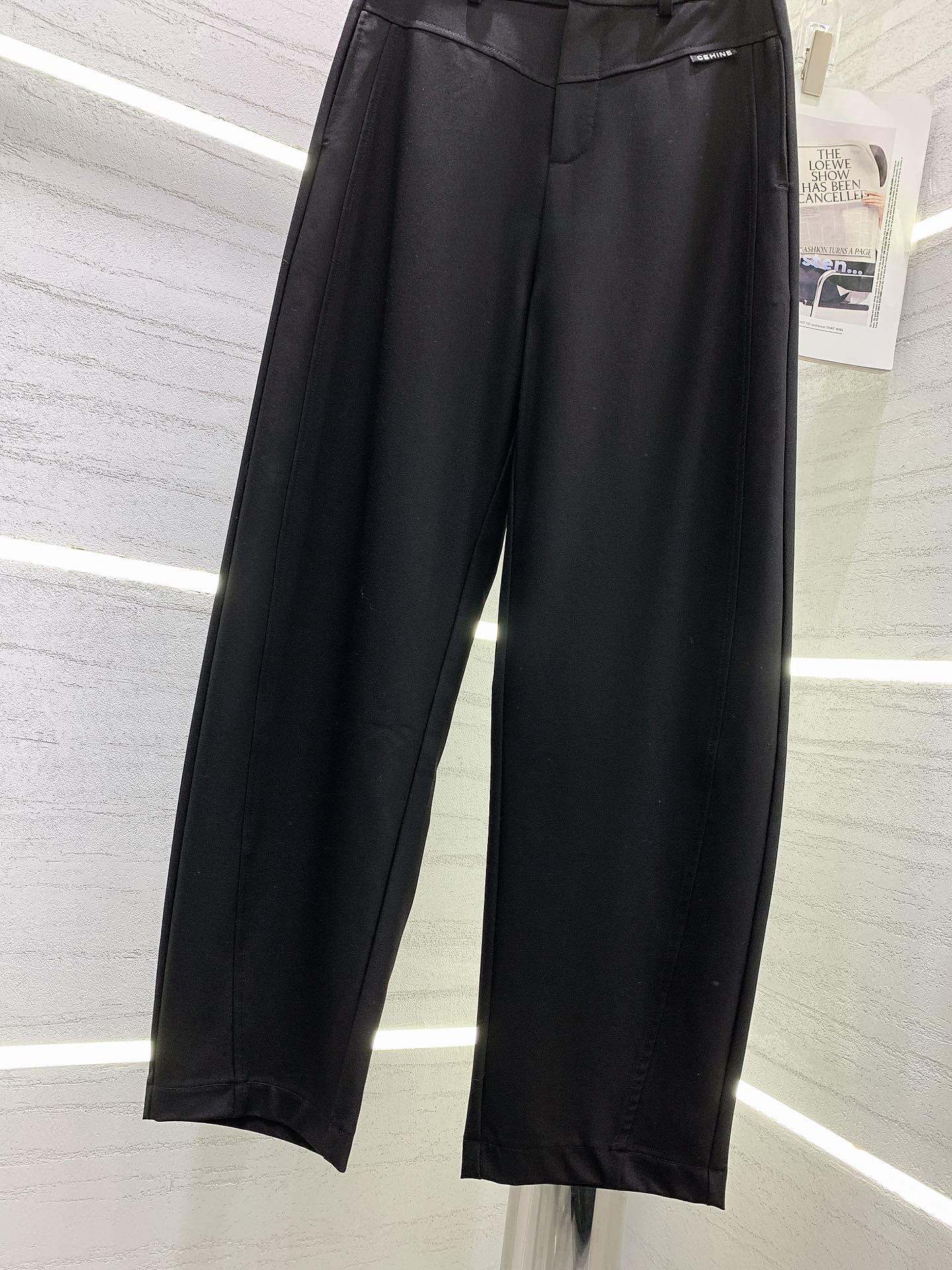 Celine-2403 - Новые простые бесшовные брюки для костюма с закругленными краями