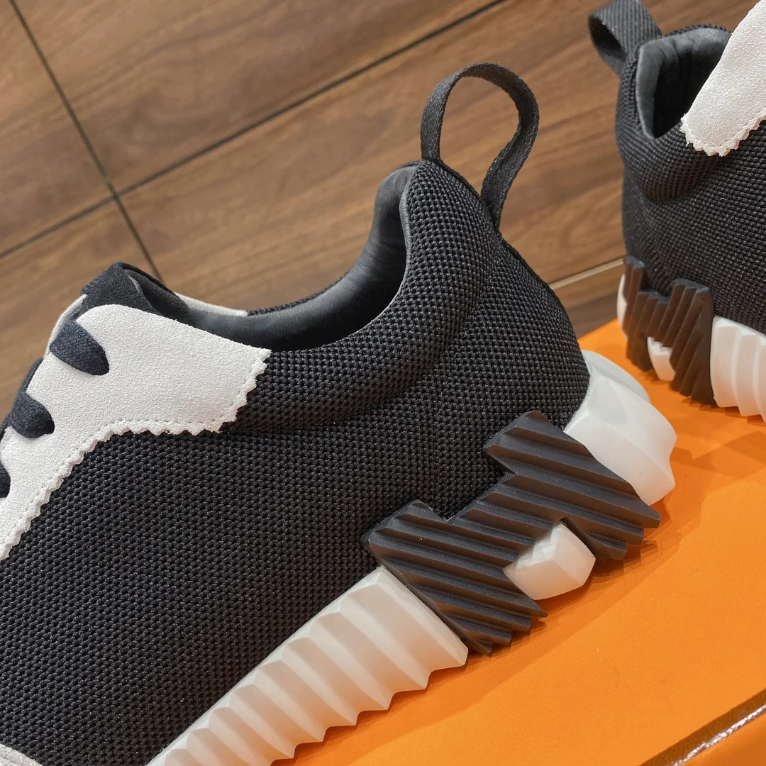 Весенняя коллекция Hermes 2022 — Спортивная повседневная обувь — Унисекс — Черно-белая