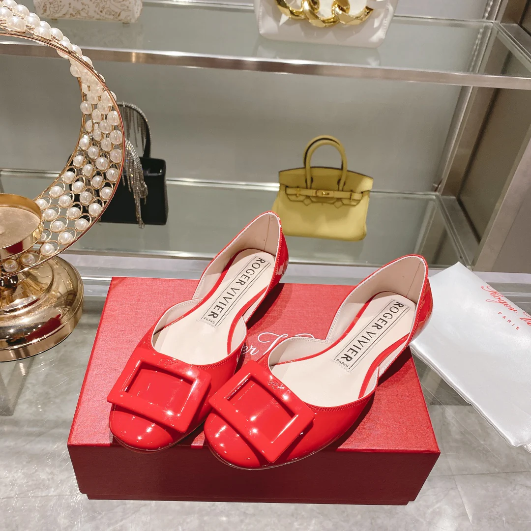 Обувь RV - Новинка осени 2022 - Балетки - Красные