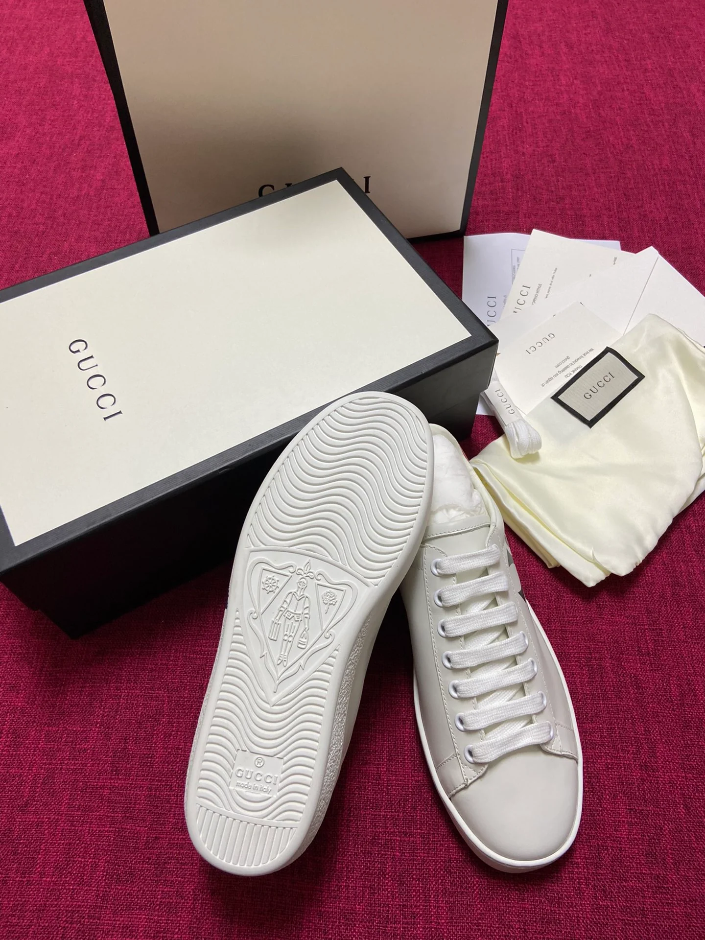 Gucci - Белые кроссовки - Кроссовки - Повседневная обувь - 7