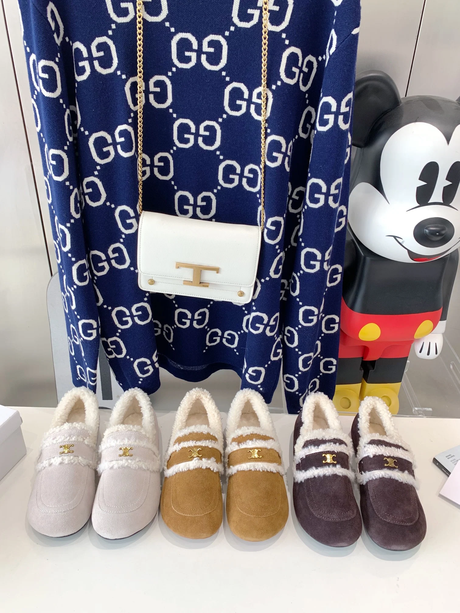 Celine - Снежные сапоги из натуральной кожи и меха