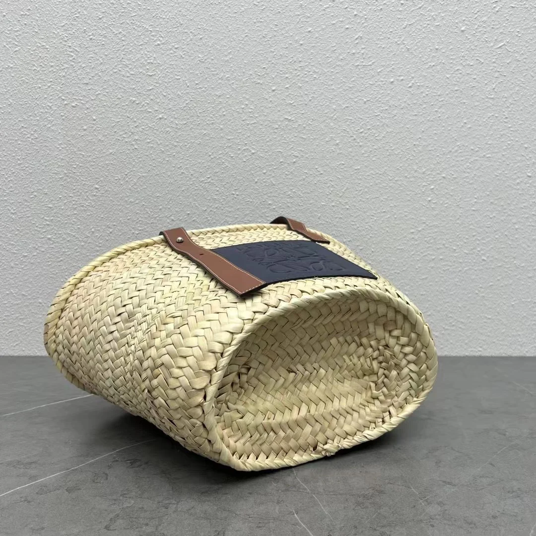 Соломенная сумка Loewe - 40 см - Большая - Черная