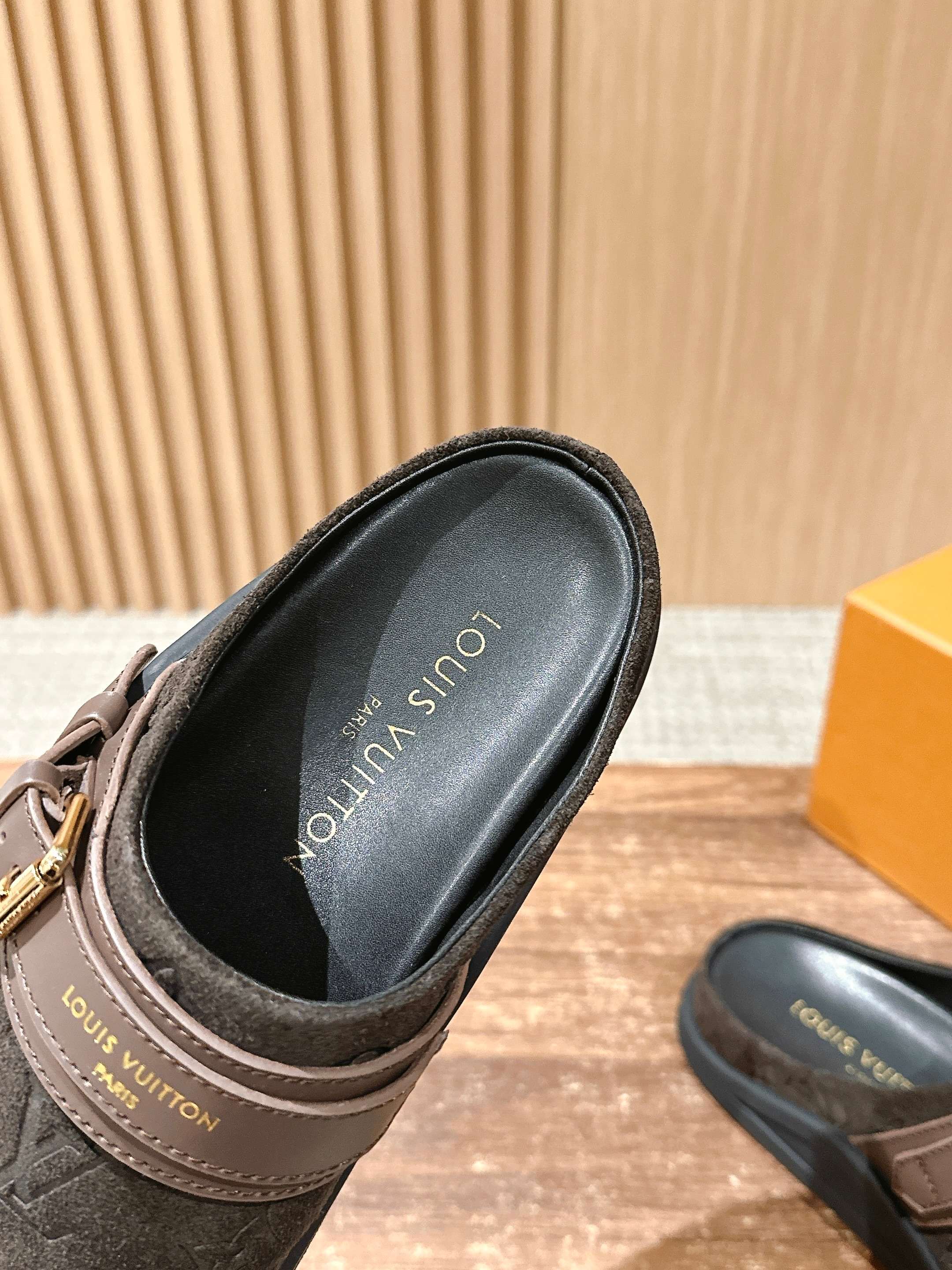 Сандалии LV Birkenstocks - Замшевые - Кофейно-коричневые