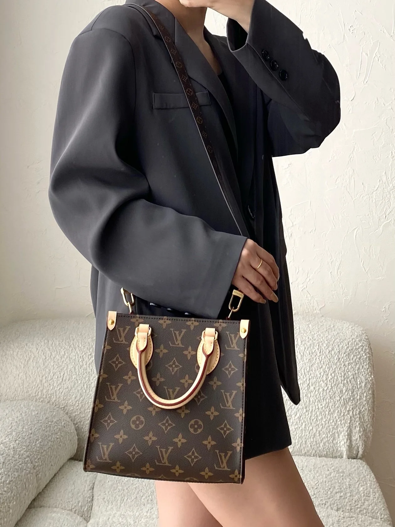 m46265-LV-sac-plat-bb Сумка для нот - Сумка через плечо