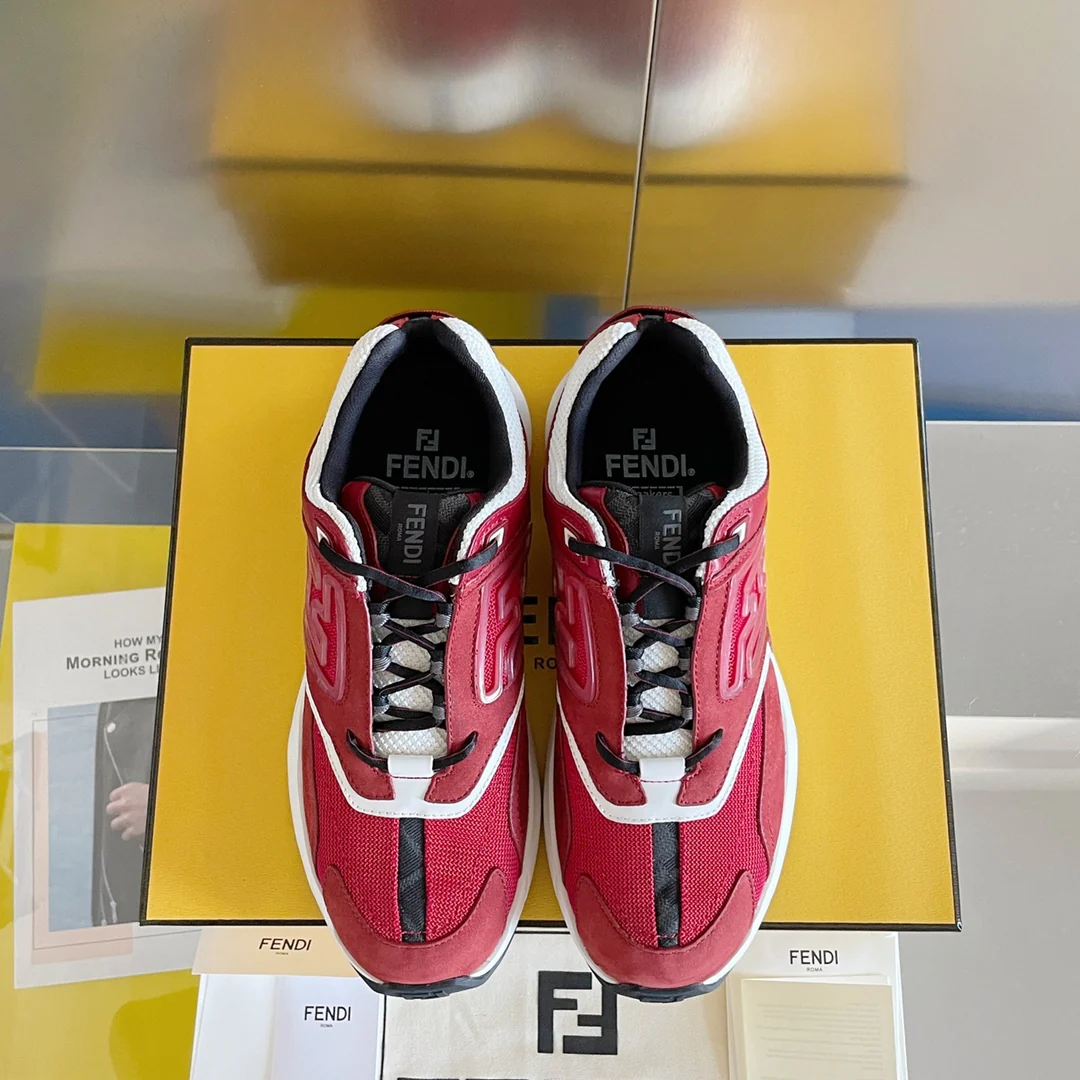 Кроссовки Fendi - Парные - Красные