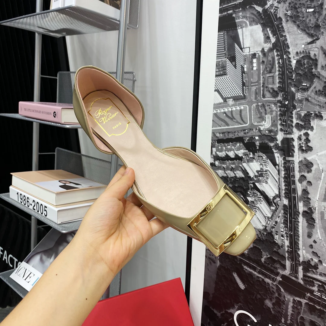 RV-Flat Bottom Hollow Square Toe-Elephant Gray