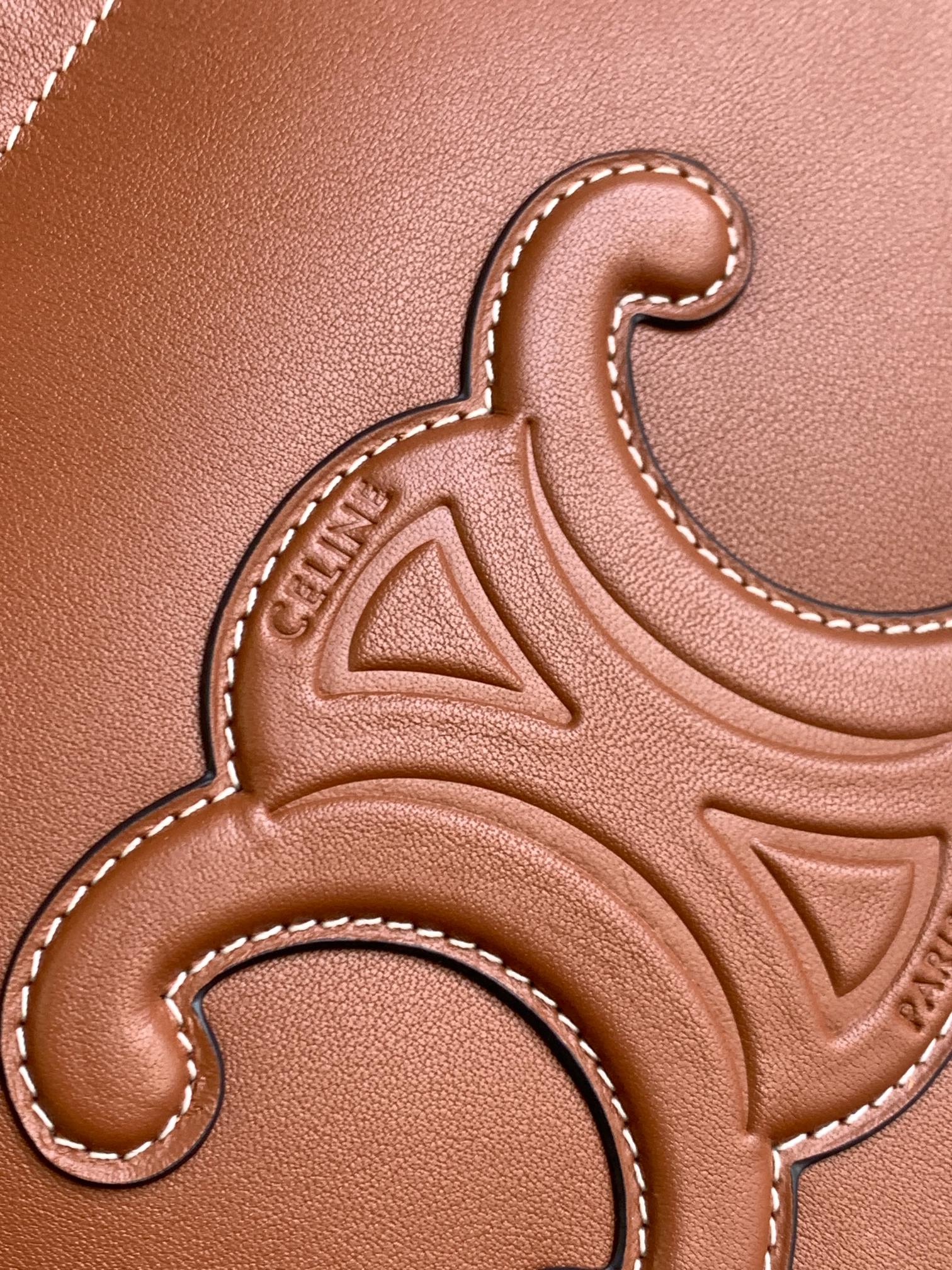 Сумка на завязках Celine Cuir Cabas - Маленькая - Верблюжий