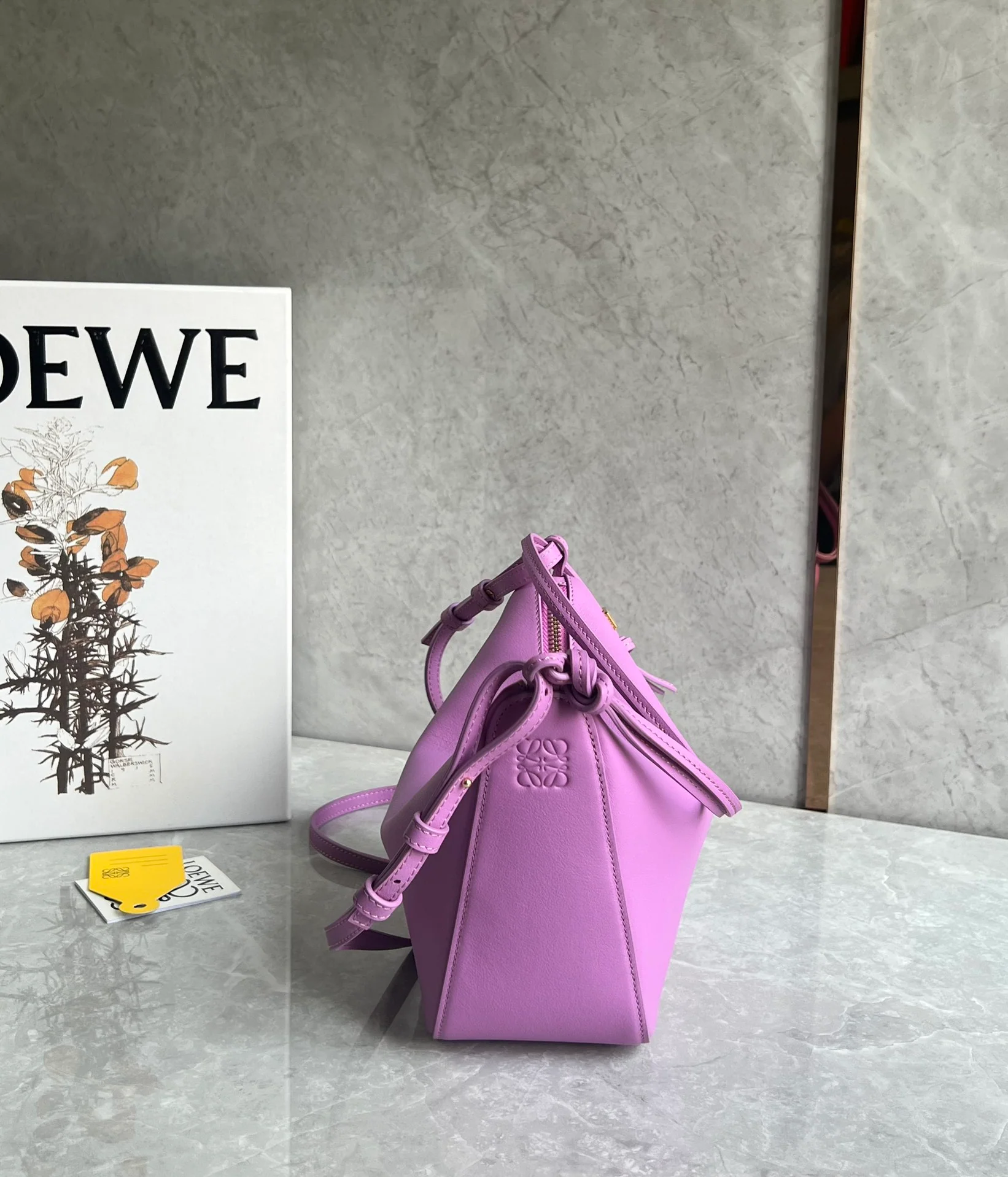 Сумка-хобо Loewe Hammock - фиолетовая - 1 шт.