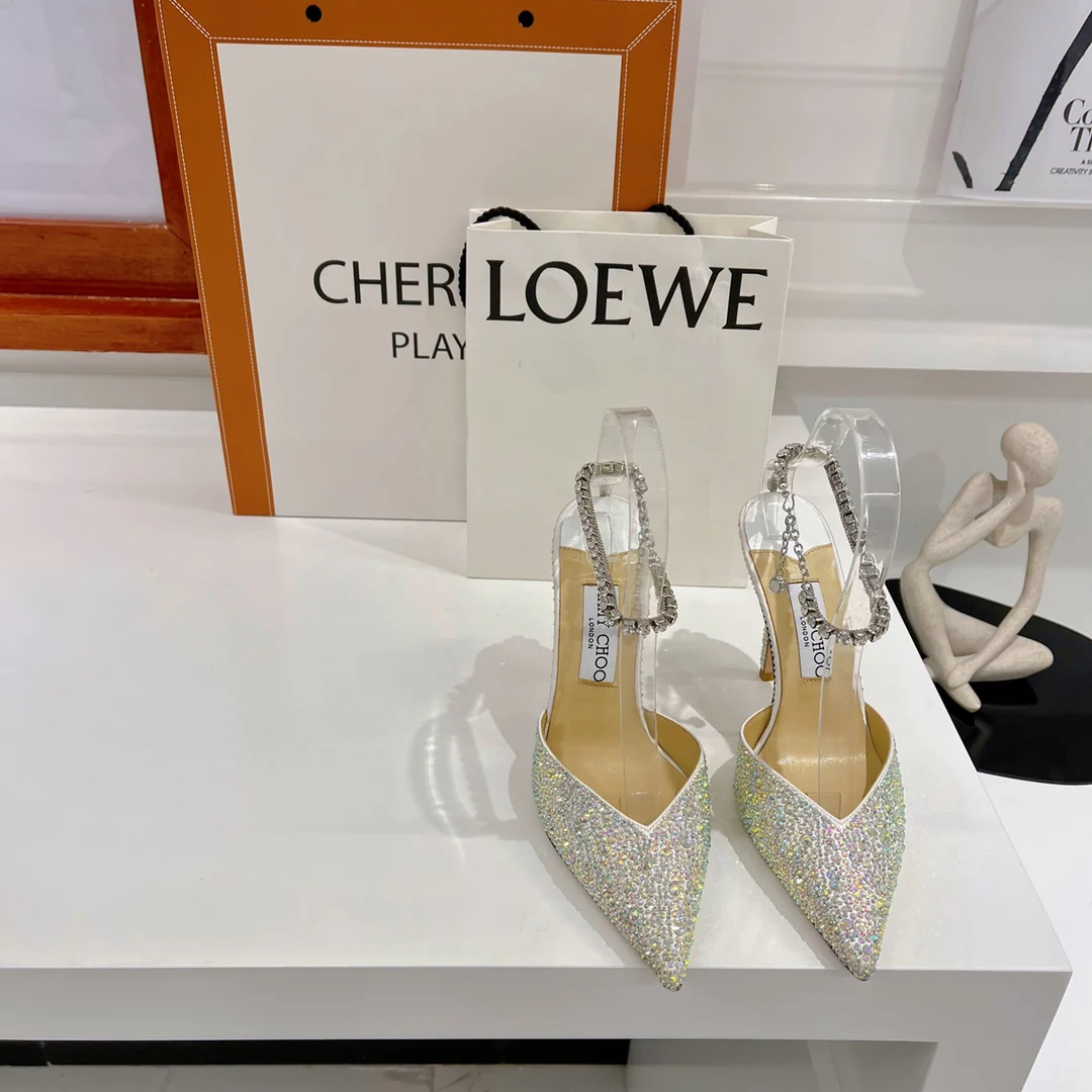 Джимми - Серебряные туфли на высоком каблуке